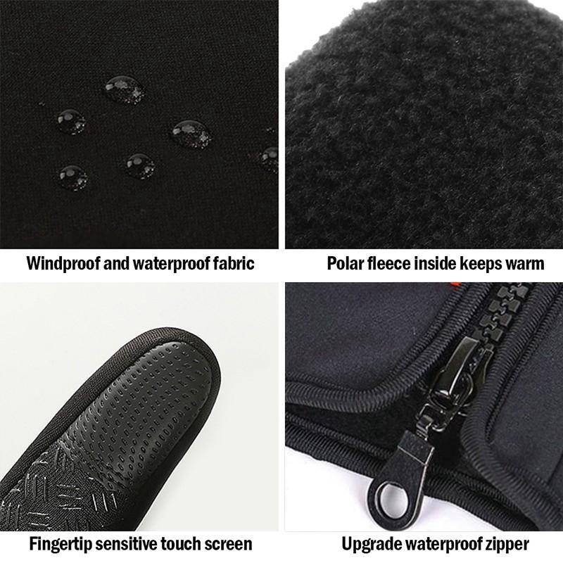 Touchscreen unisex invernale termico caldo ciclismo bicicletta bici sci campeggio esterno escursionismo guanti da moto sport dito intero