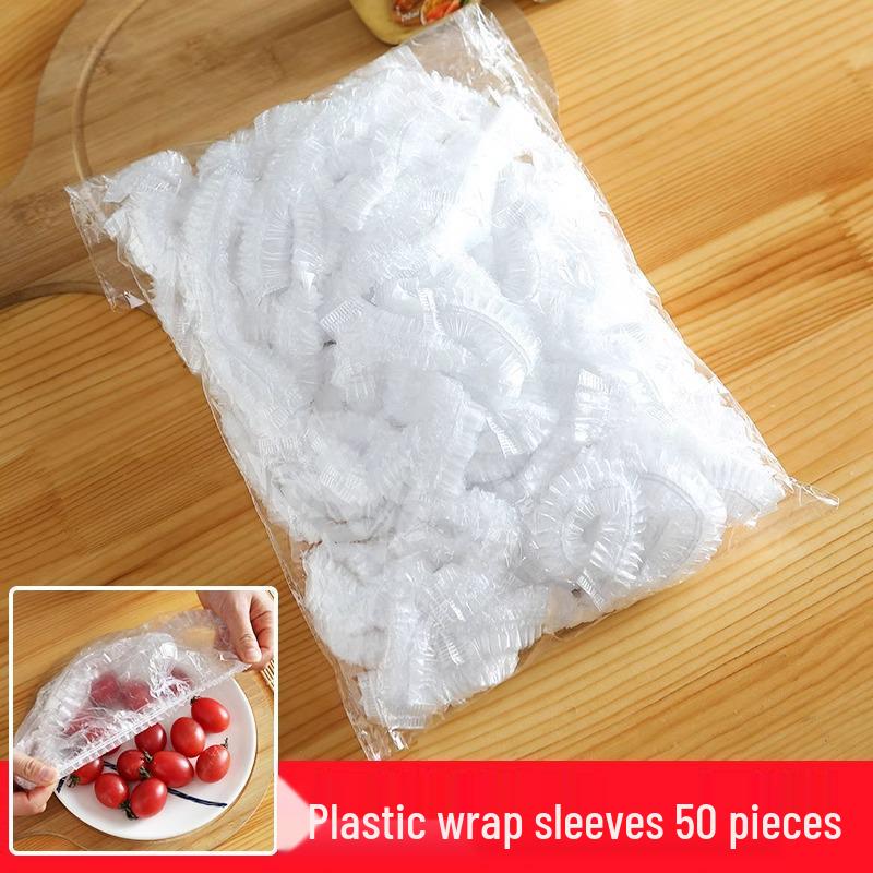Punch-Free Plastic Wrap Storage Box: Wall-Mounted Pull-Out Fresh-Keeping Bag Holder for Kitchen.