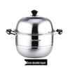 ZISIZ 304 Edelstahl Doppelschicht-Dampfgarer