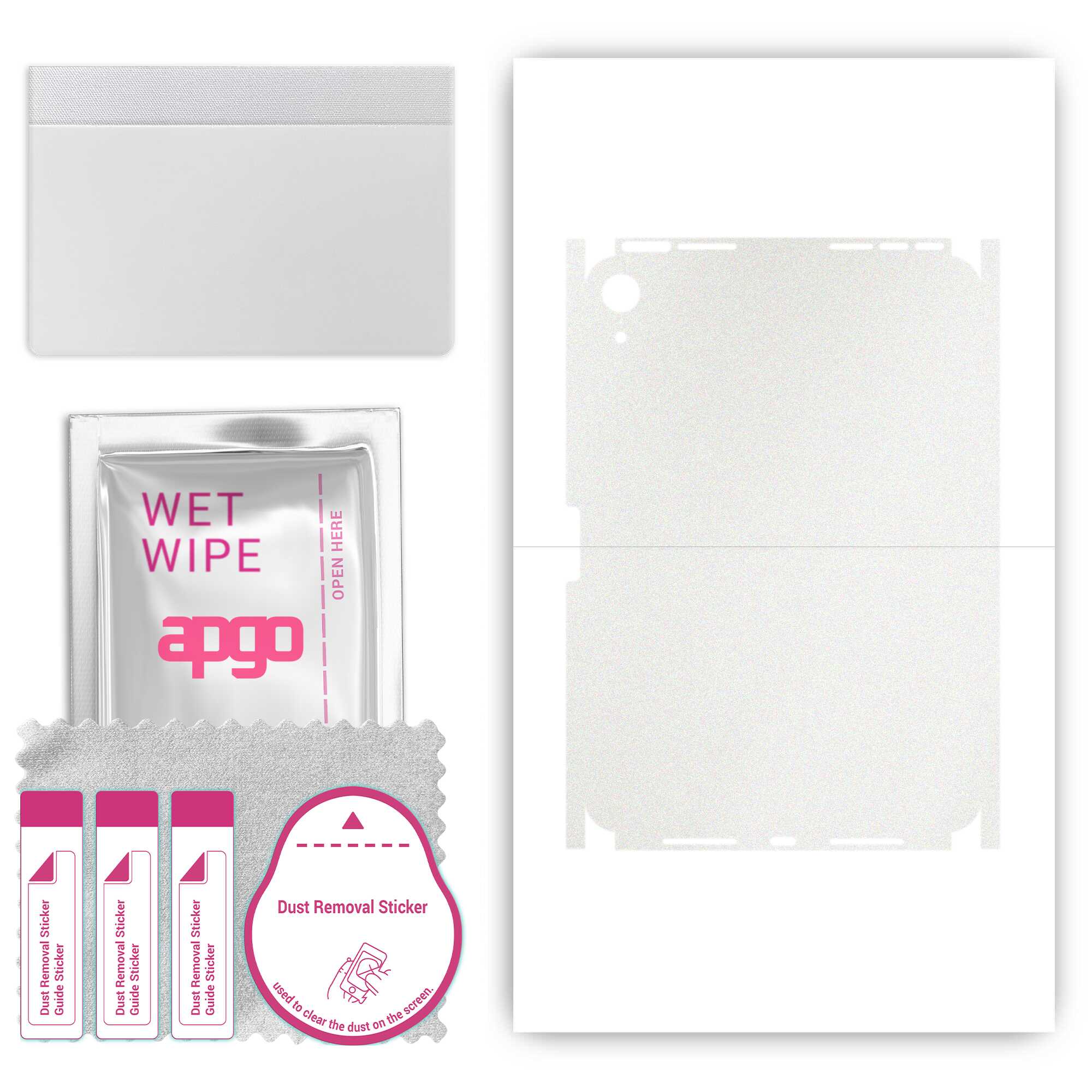 

apgo Protective Skin Sticker for the back+sides compatible with Apple iPad mini (2021), Full Wrap Film, Foil, Vinyl - Pattern Matte Transparent