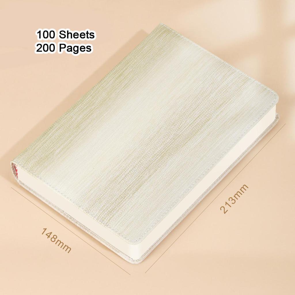 (Logo Engraving Possible) A5 Color Leather Subject Notebook, Work Notepad, Business Meeting Record Book, Diary, Travel Log