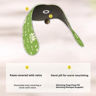 Mugwort Belly Button Patch Herbal Slimming Patch For Weight Loss Fat Burning Moisture Removal Navel Stick Health Care Accessory