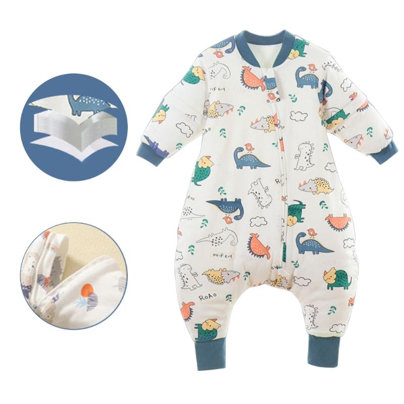 Baby Split Legged Sleepsack Removable Sleeves Designed Sleep Sacks Breathable Children's Sleeping Bag Anti-kick Quilt