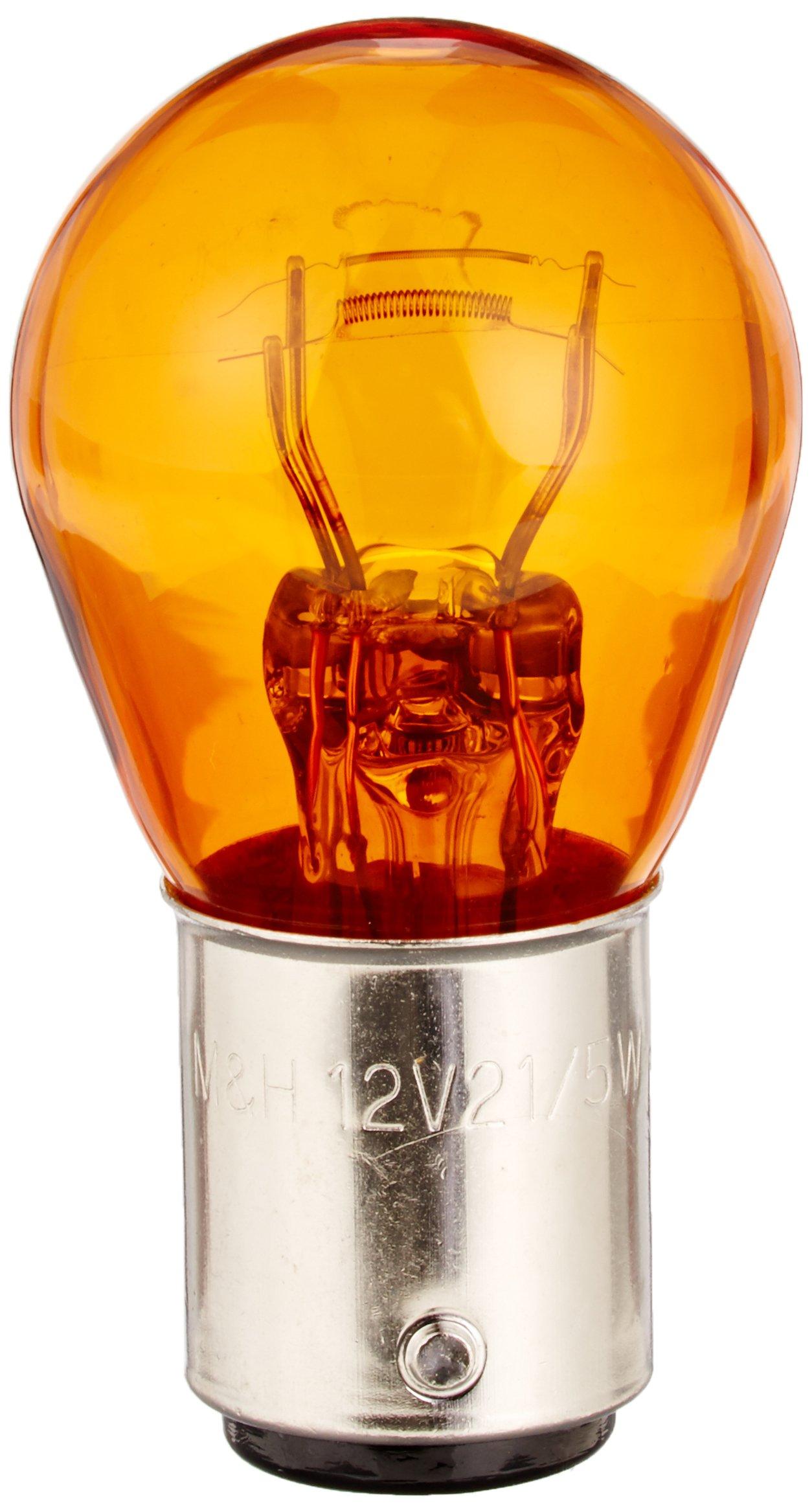 

M&H Matsushima Лампочка 12V21/5W Оранжевая S25BAY15D1Pcs 1P3407OR Лампочка