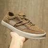 Fashion Breathable Mens Suede Leather Shoes Summer Sports Shoes Casual Lightweight Treking Footwear Fashion Sneakers Non Slip Trainers