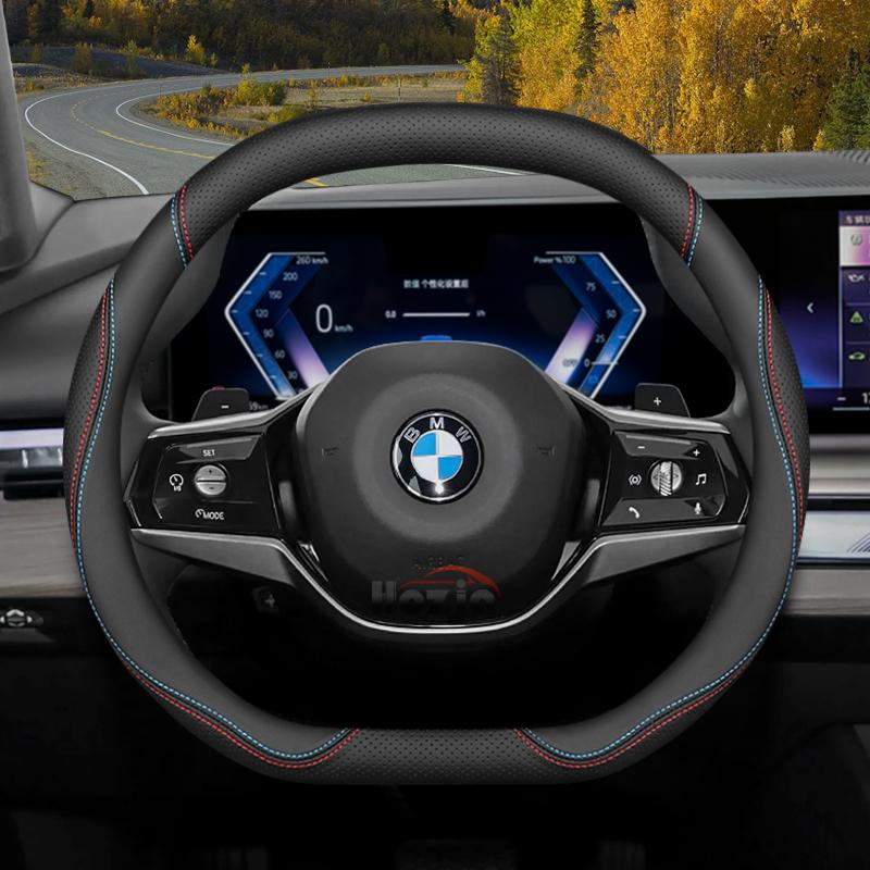 Leather Car Steering Wheel Cover for BMW x1 u11 X2 u10 x3 g45 x5 x6 x7 m4 320i ix1 g20 f70 i4 serie 1 2015 - 2023 2024 2025 2026