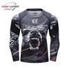 Men's Long Sleeve Elastic Compression Shirt - Anti-Abrasion Jiu-Jitsu Training Body Shaper