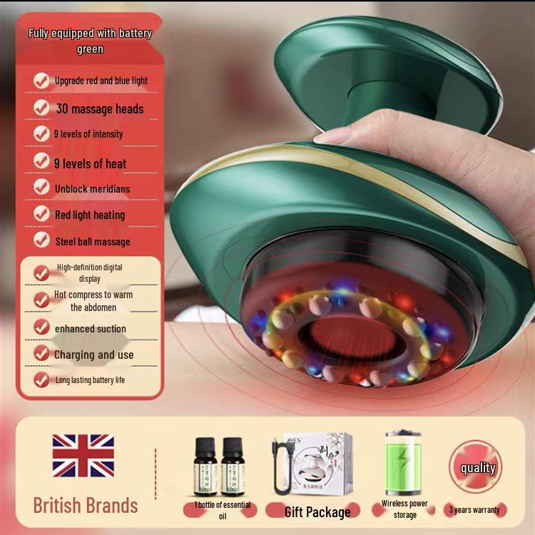 Jingcai Electric Gua Sha & Cupping Therapy Device with Hot Compress and Suction Massage