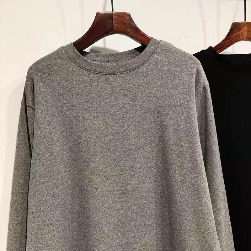 Plus Size Women's Irregular Slit Long Sleeve Hoodie - Early Spring/Autumn Slimming Loose Top