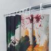 Abstract Bathroom Shower Curtain Waterproof Fabric Watercolor Design Decorative Home Decor