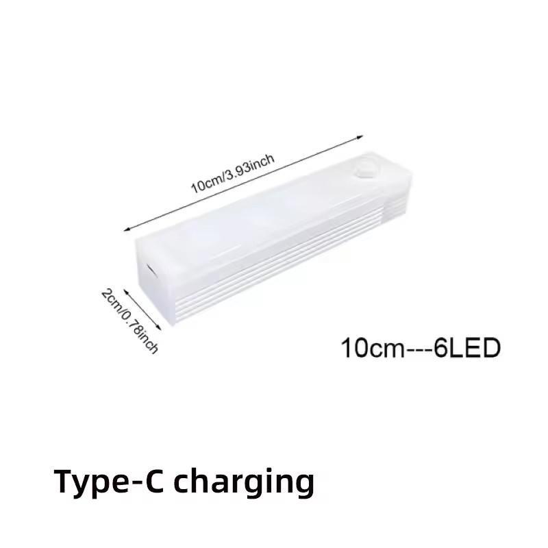 PIR Motion Sensor LED Cabinet Light 10CM/20CM/30CM USB Rechargeable LED Under Magnetic Night Led Night Sensor