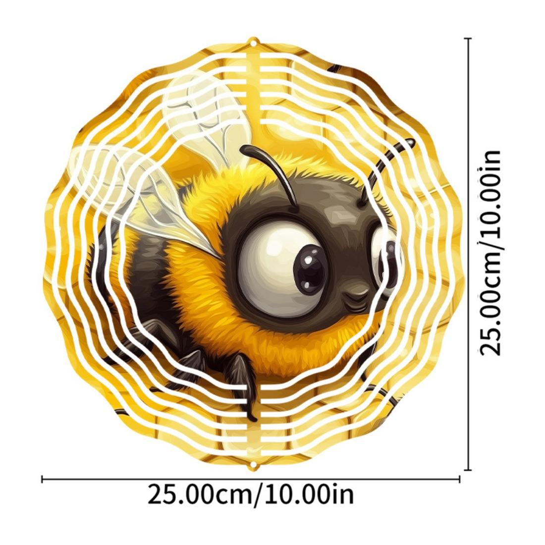

Ветряк в форме пчелы, Рождественские декоративные подарки, 3D кинетический ветряк в подарок, Металлические ветряки для декора на улице и в помещении для жен 01A