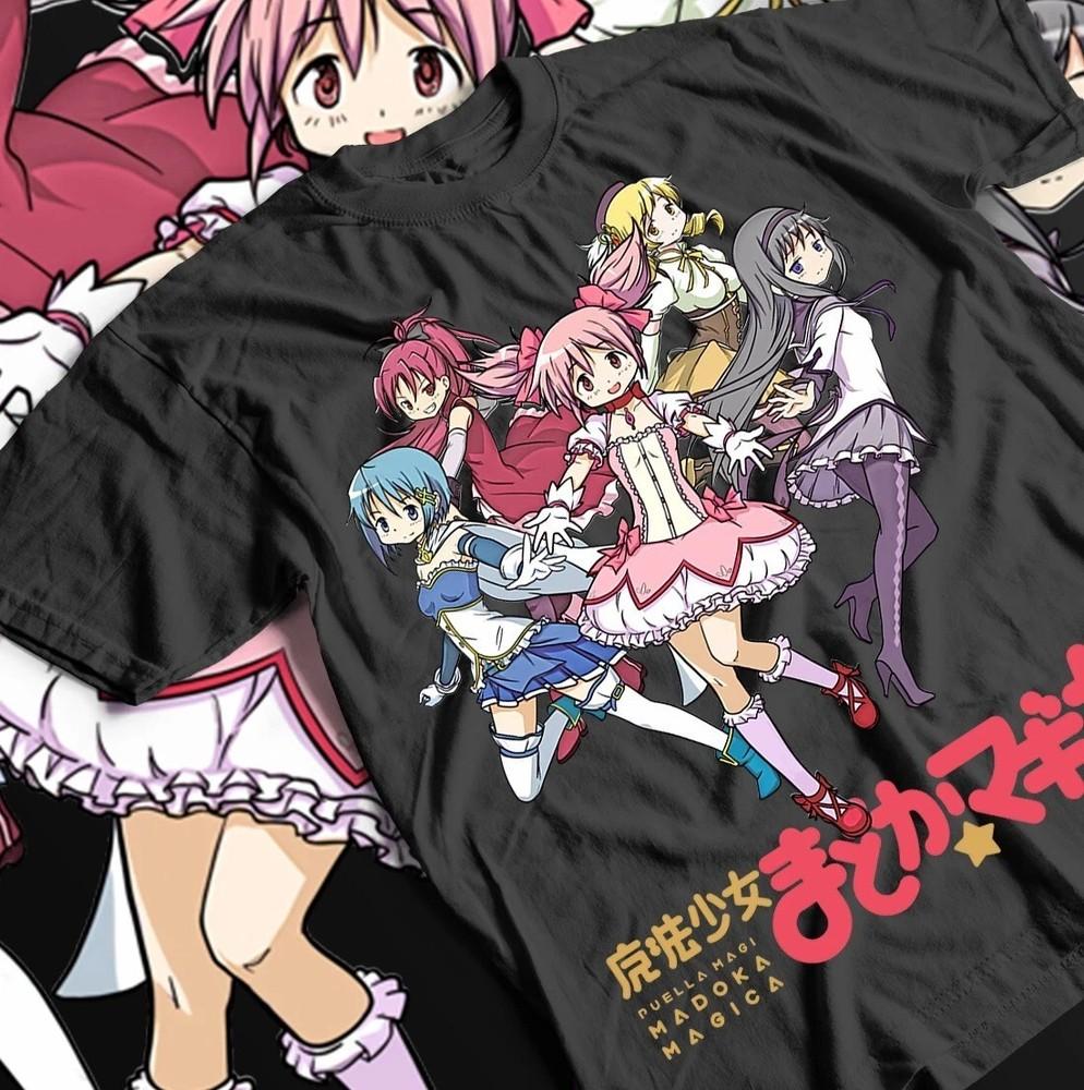 Madoka Magica Семечко Печали Унисекс Футболка, Футболка Волшебной Девочки, Кавайная Футболка Черная Унисекс Футболка XXXL