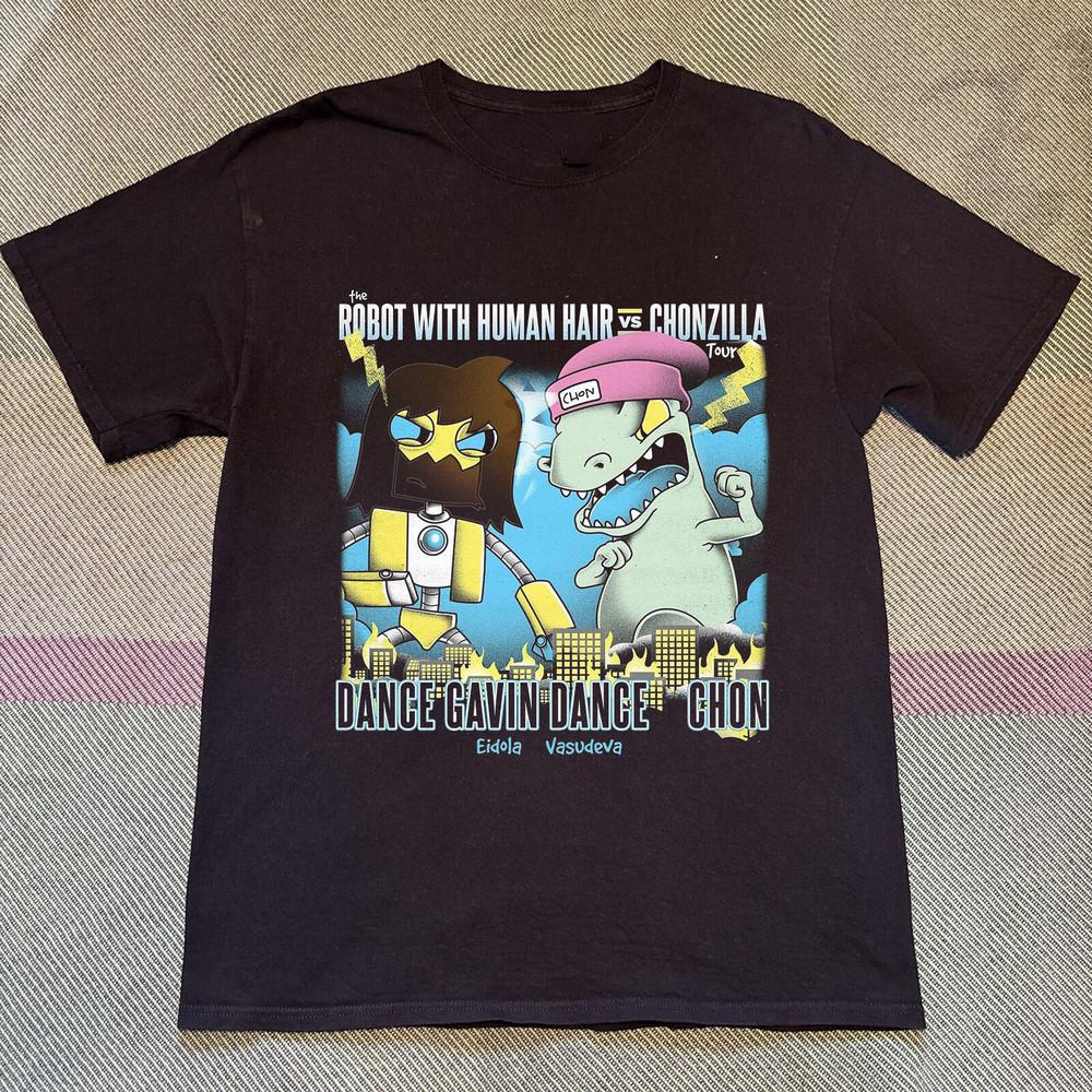 Dance Gavin Dance Band The Robot With Human Hair Tour Shirt Full Size S-5XL Unisex T-Shirt L