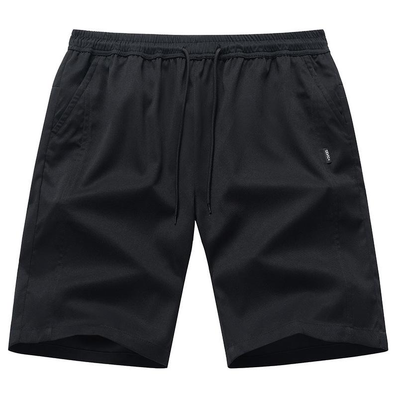 Color Blocking Zippered Shorts for Men's Summer Thin Quick Drying Sports Straight Leg Pants