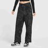 Nike Sportswear Mid-Rise Jacquard Sports Casual Pants Women Pants Black-Coal-Black HF9589010