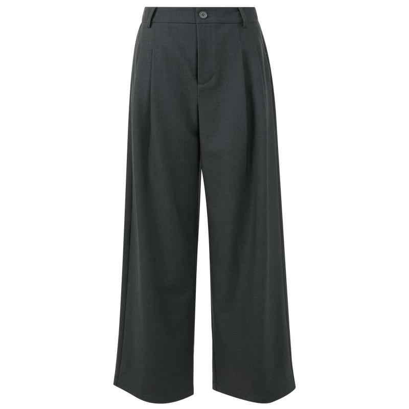 3colour Old Money Style Wide-Leg Commuter Pants