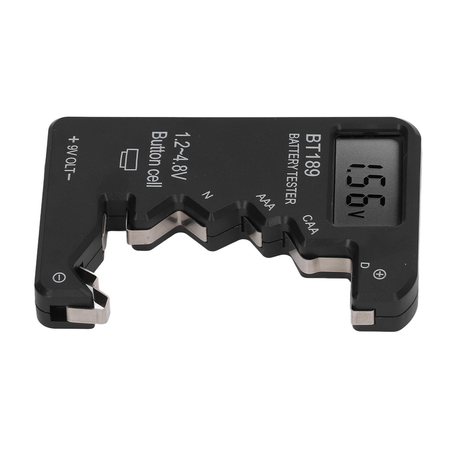 

Тестер емкости батареи, измеритель, инструмент с цифровым дисплеем для AA AAA 6F22 9V 1.5V, черный чёрный