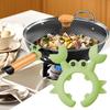 Krabben-Pfannenwenderhalter aus Silikon, verstellbare Löffelablage in Krabbenform für Töpfe, kreatives Geschenk für Krabbenliebhaber