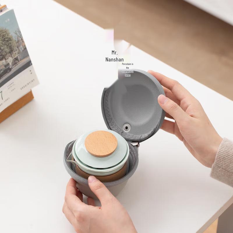 Portable Zen Black Quick Tea Set