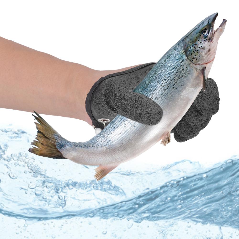 Fish Catching Gloves Waterproof Quick Drying Non Slip Latex Stab Proof Gloves(Left Handed Fish Catching Gloves )