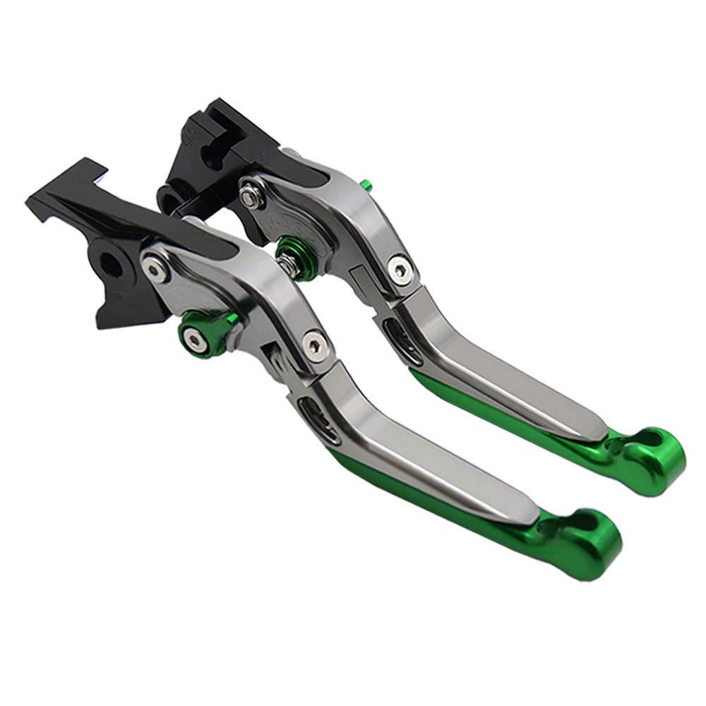 YUANYE Adjustable CNC Aluminum Brake Clutch Levers Compatible with Z125 KSR PRO Foldable, Retractable, 6-Position & - Ninnja250, 250R, 250SL, 250TR,
