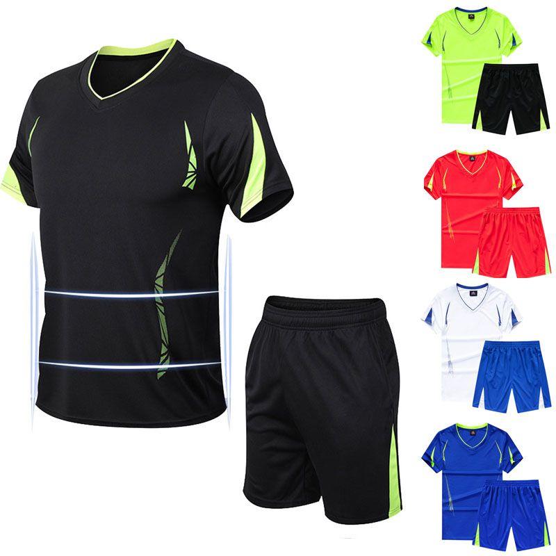Breathable Summer Quick-drying Sports Suit With Short Sleeve T-shirt And Shorts**