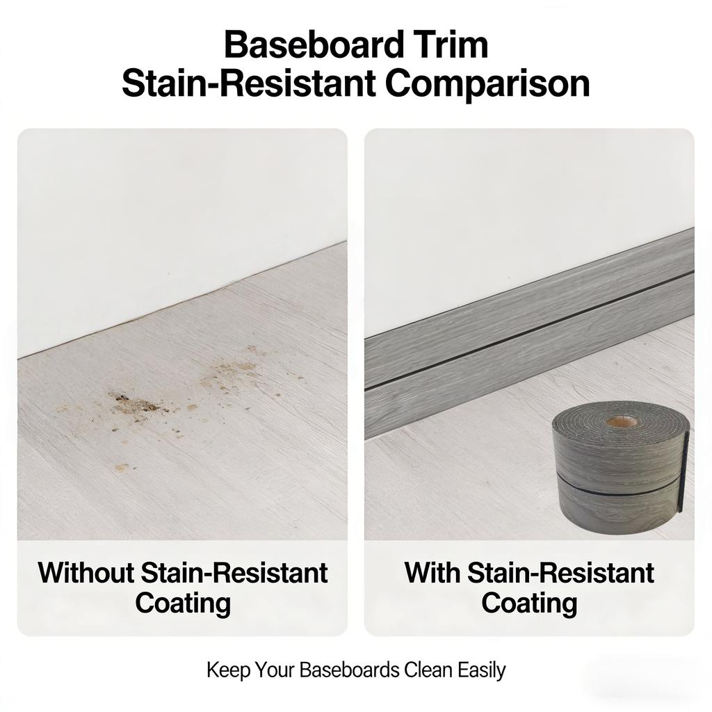 1 Roll 3.15x118.11in Self-Adhesive PVC Imitation Wood Grain Wall Decal - Thickened Border Sticker for Kitchen Backsplash