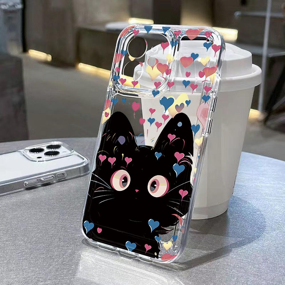 Silicone Cat Animal Phone Case For iPhone 16 Pro Max Funda iPhone 11 14 15 13 12 XR X XS 7 8 Plus SE 16promax 15promax Covers