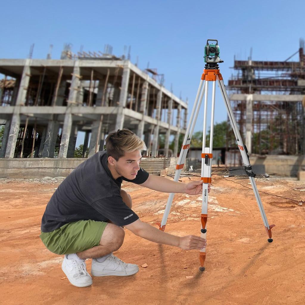 Laser Level Tripod Stand 5/8"-11 Thread 16.53-65.55 in Height Adjustment