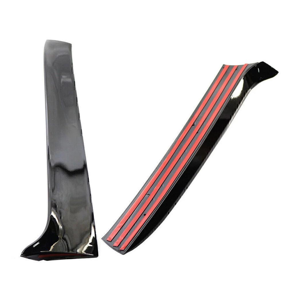 Glanssvart Par Bakruta Sidovinge Spoiler För VW Golf 7 Variant Kombi 13-17