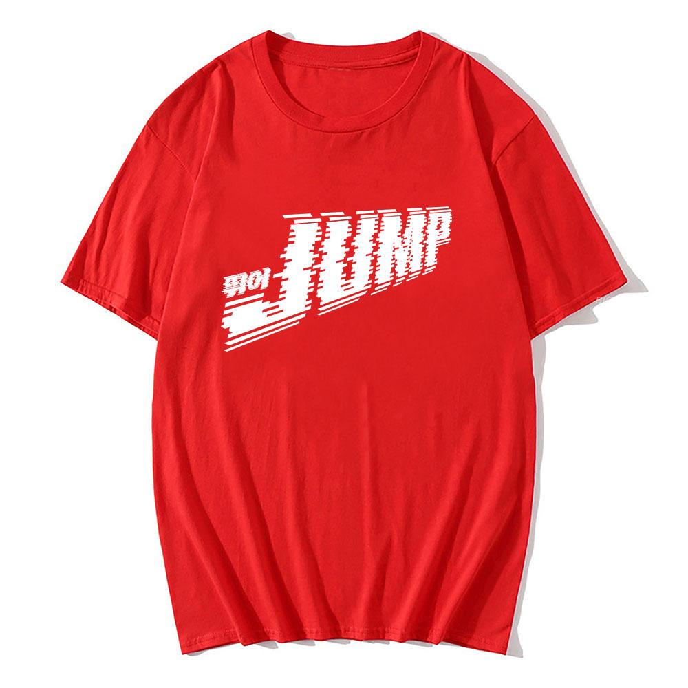 Skoč Jednobarevné tričko Módní Dívčí Kapelní trička Unisex Streetwear Ležérní Volné Krátký Rukáv Bavlněná Trička