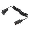 Trailer Extension Cord 9.84FT Length 7 Pin Plug and Socket Gooseneck Trailers Truck Bed Electrical Wire for RV