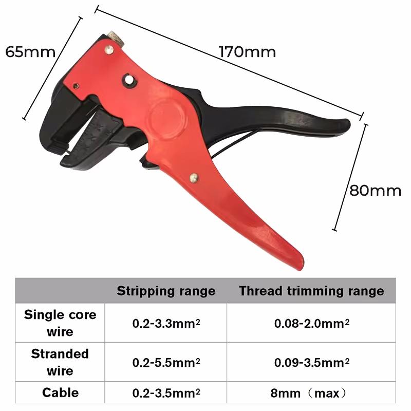 1PC Duckbill Wire Strippers Adjustable Automatic Cable & Stripper with Cutter Bolt Clamp Cutting Crimping Tool