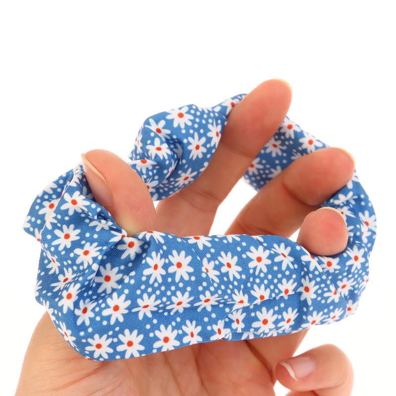 10Pcs Hair Rings Simple Cute Women Classic Large Intestine Hair Rings Marble Head Spring Summer Hair Accessories