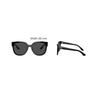Miu Miu Letter Logo Oval Sunglasses Women sunglasses Black MU01ZS1AB5S0