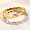 Non-fading titanium steel heart bracelet, simple and versatile couple clasp bracelet, women's high-end stainless steel jewelry