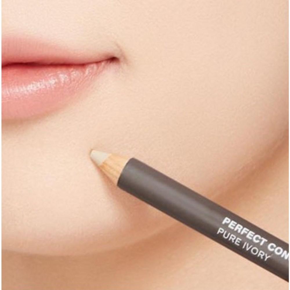 Merry Saw Perfect Concealer Pencil 1.9g + Pencil Sharpener Set, 01 Pure Ivory, 1 set