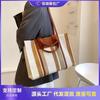 Large-capacity Commuter Bag Women's Spring and Summer New Striped Shoulder Bag Casual Tote Bag Versatile Tote Bag