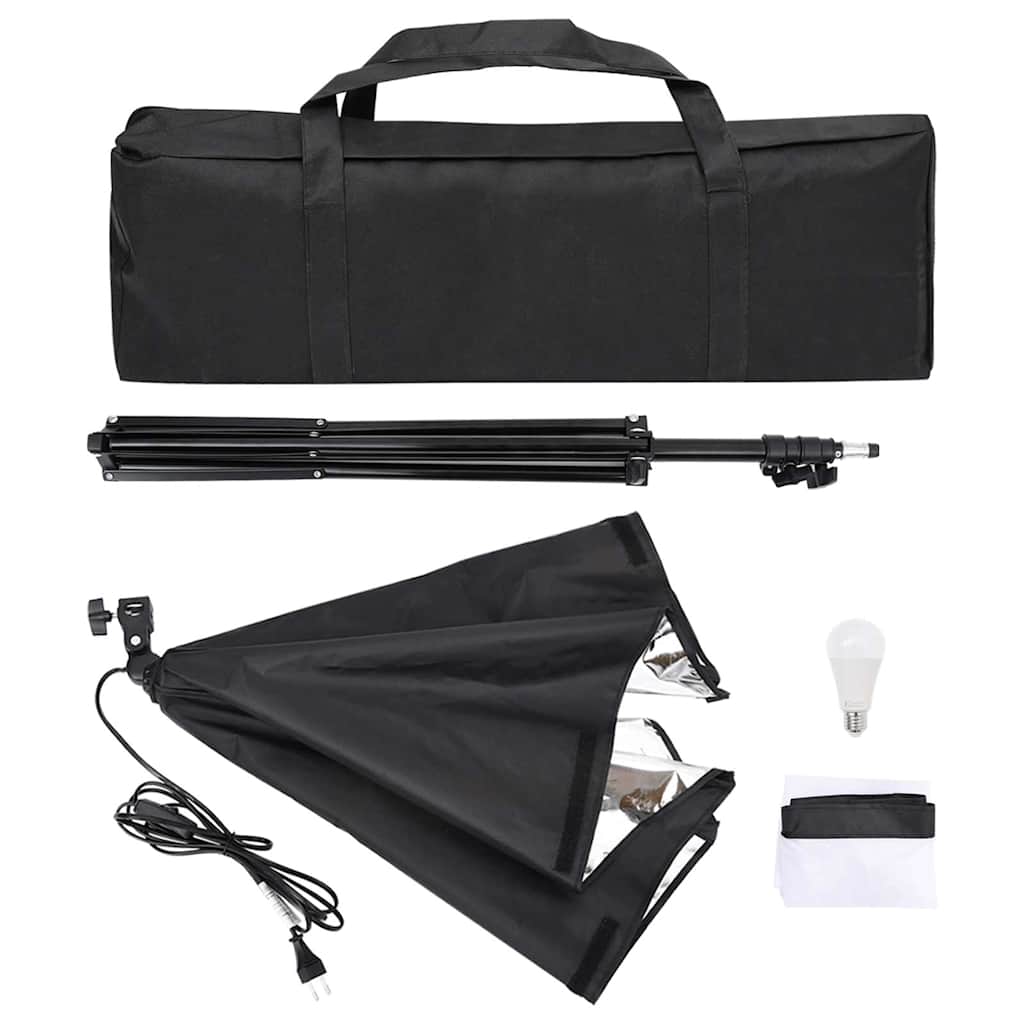 Vidaxl Studio Set with Softbox Lamp and Background