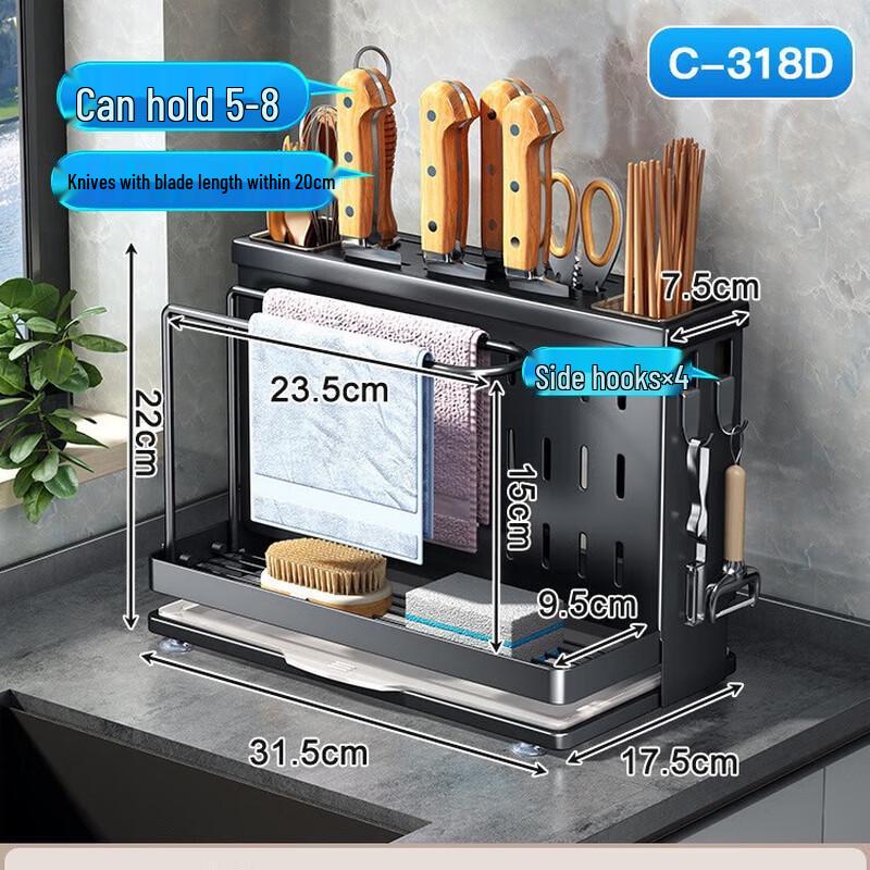 

Multi-functional Kitchen Countertop Storage Rack