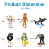 24Pcs Italian Brainrot Shark Figures Model Toy,Tralalero Tralala, Tung Tung Tung Sahur Doll, Toys Desktop Decor For Fans Gifts