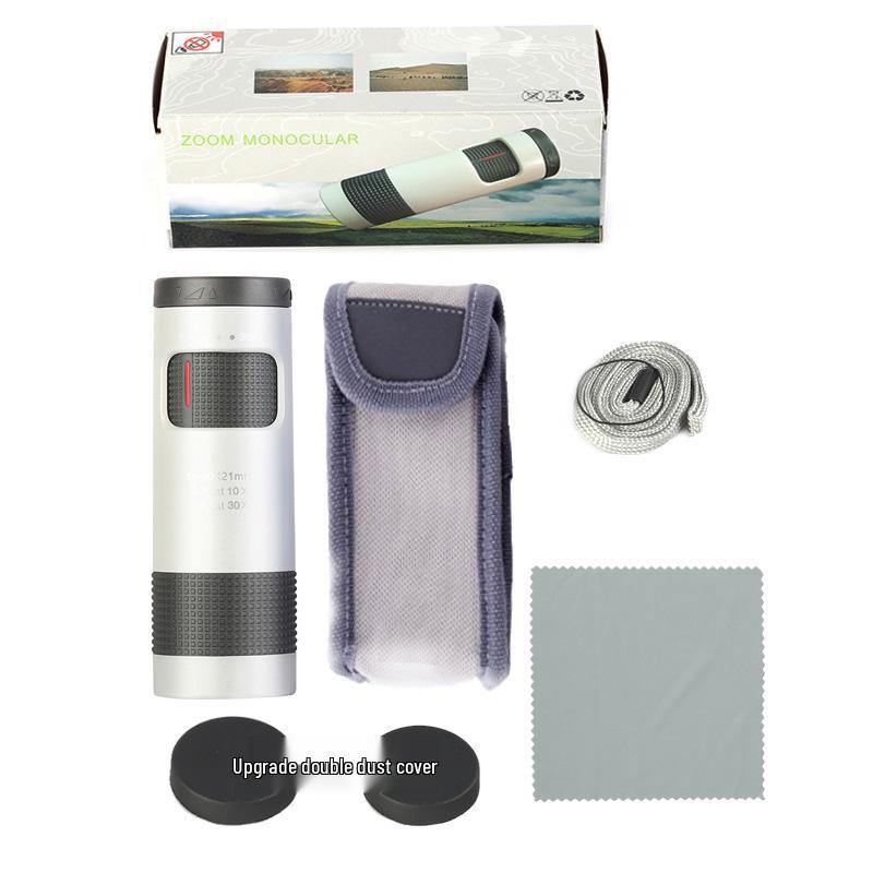 

Portable HD Monocular Telescope with 10-30X21 Zoom for Adults & Kids - Available in 3 Colors білий