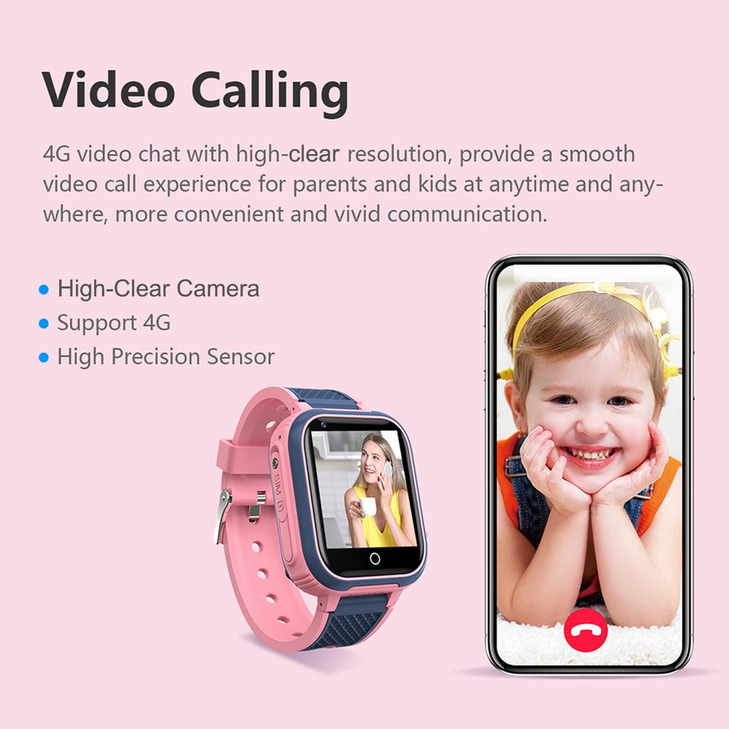 LT21 4G Kids Smart Watch Smart Video Call Watch for Boys Girls IP67 Waterproof Children Smartwatch S