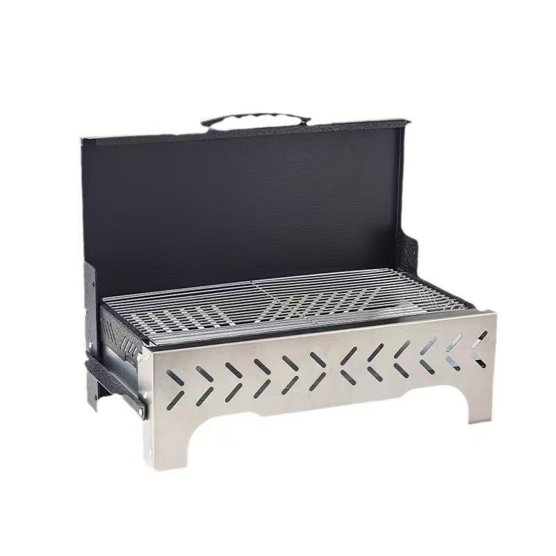 Portable Stainless Steel Foldable BBQ Grill & Fire Pit