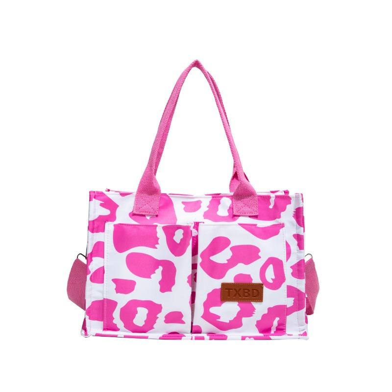 Fashion new single shoulder lightweight large-capacity tote bag women's literary style multi-pocket single shoulder oblique span bag