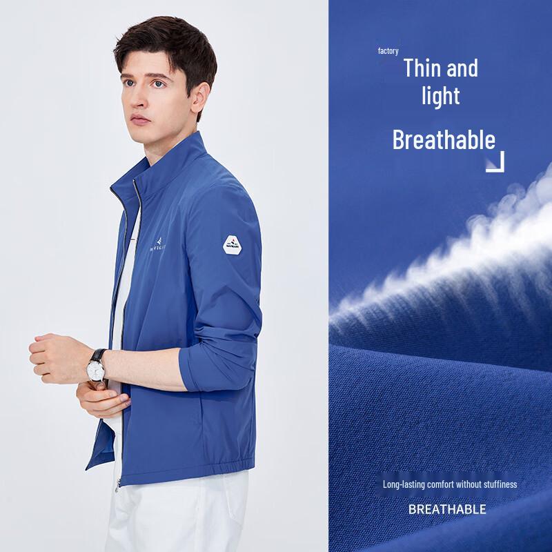 Navigare Men's Lightweight Stand-Collar Jacket