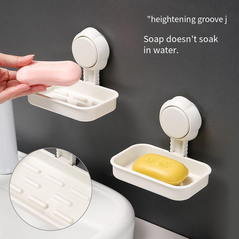 Suction Cup Hanging Soap Box el el Household Soap Shelf Suction Cup Series for daily use