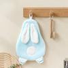 Cute Rabbit Style Hand Towel Absorbent Cartoon Hanging Towel Hanging Design Quick-Dry Cleaning Rag Household