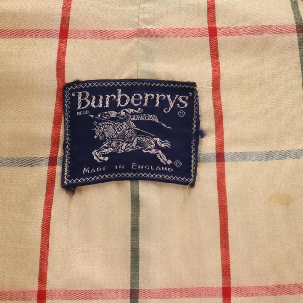 Burberrys 80s 90s Made In England Old Stainless Collar Coat Beige Women Used